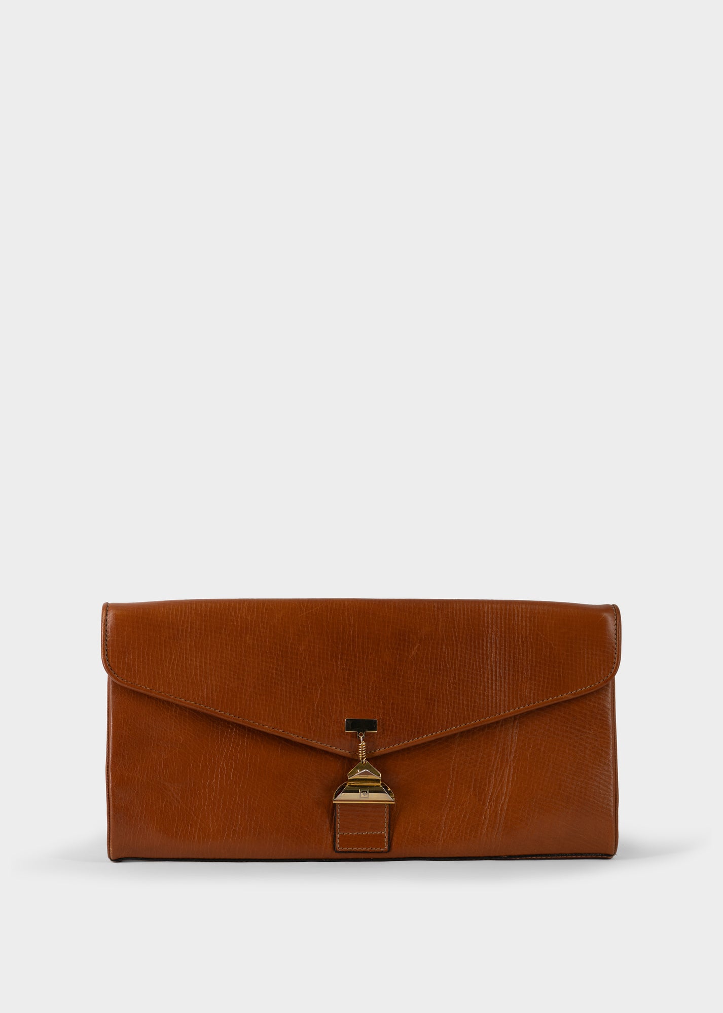 Vintage Borsa Envelope in Brown
