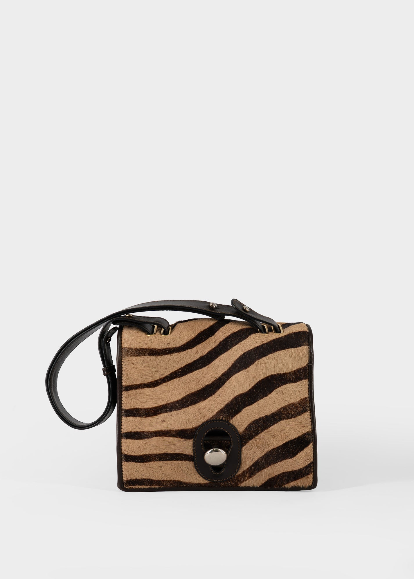 Borsa a Spalla con Stampa Zebra