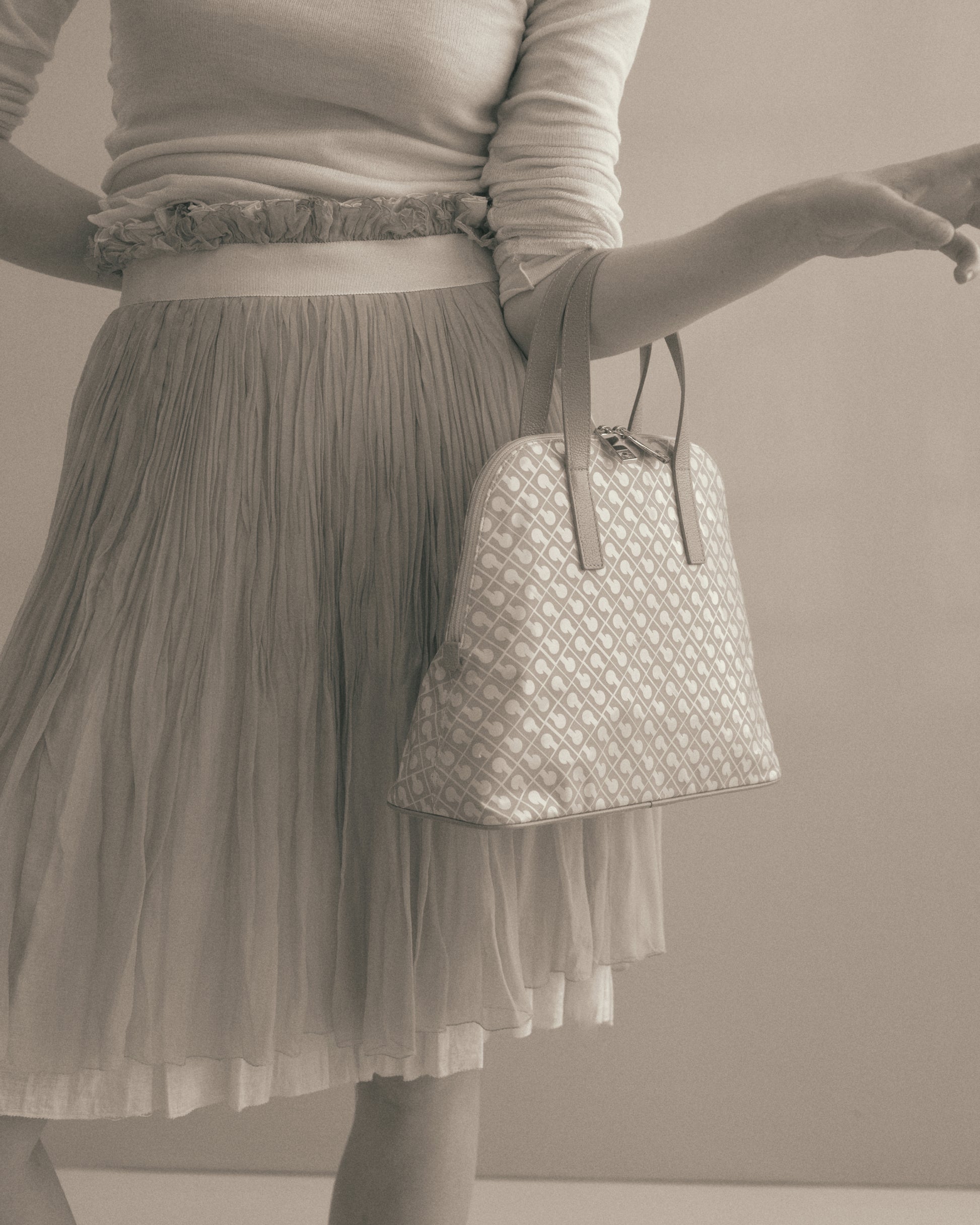 Bowling Bag in Softy Avorio