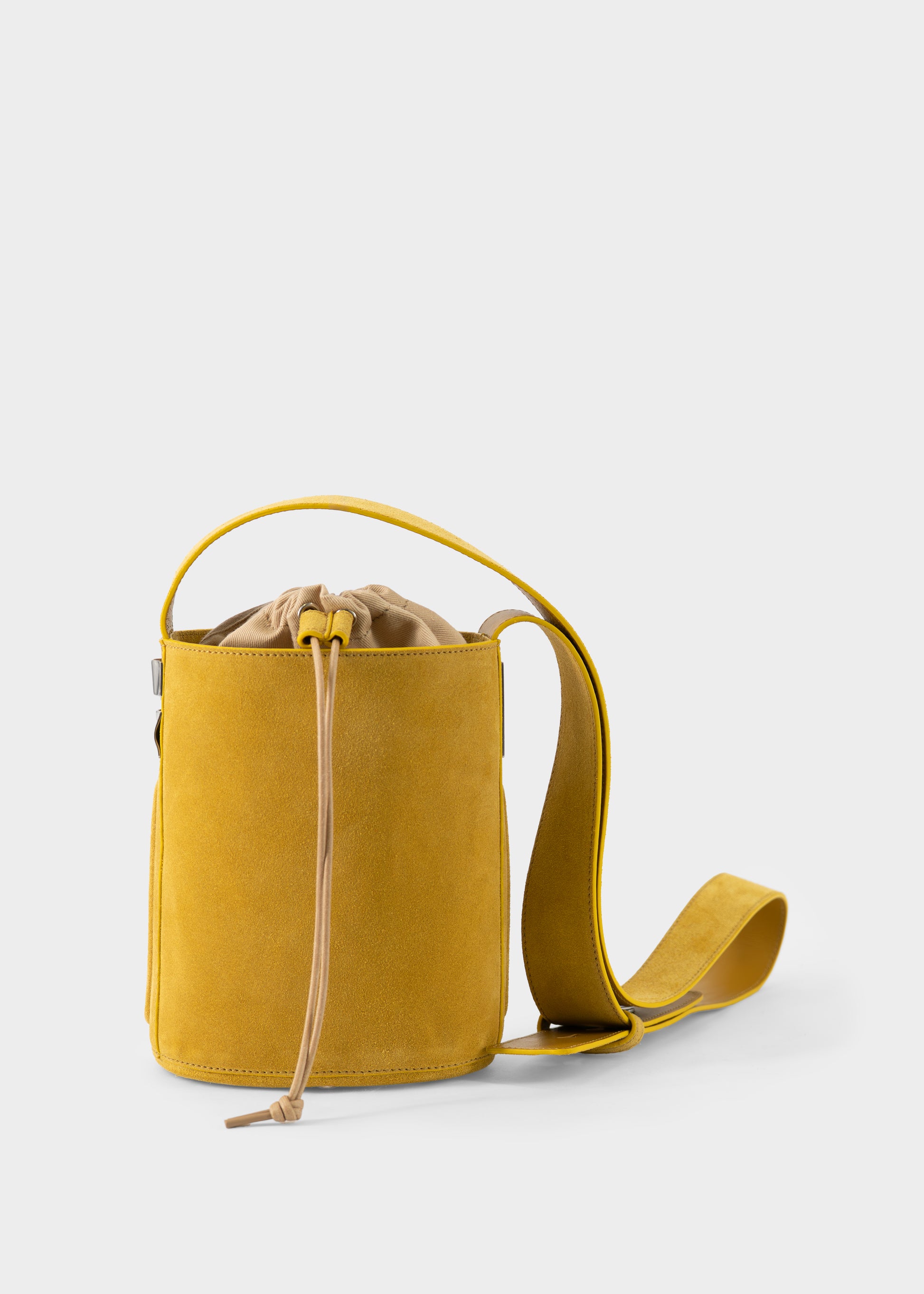 Secchiello mini in pelle scamosciata