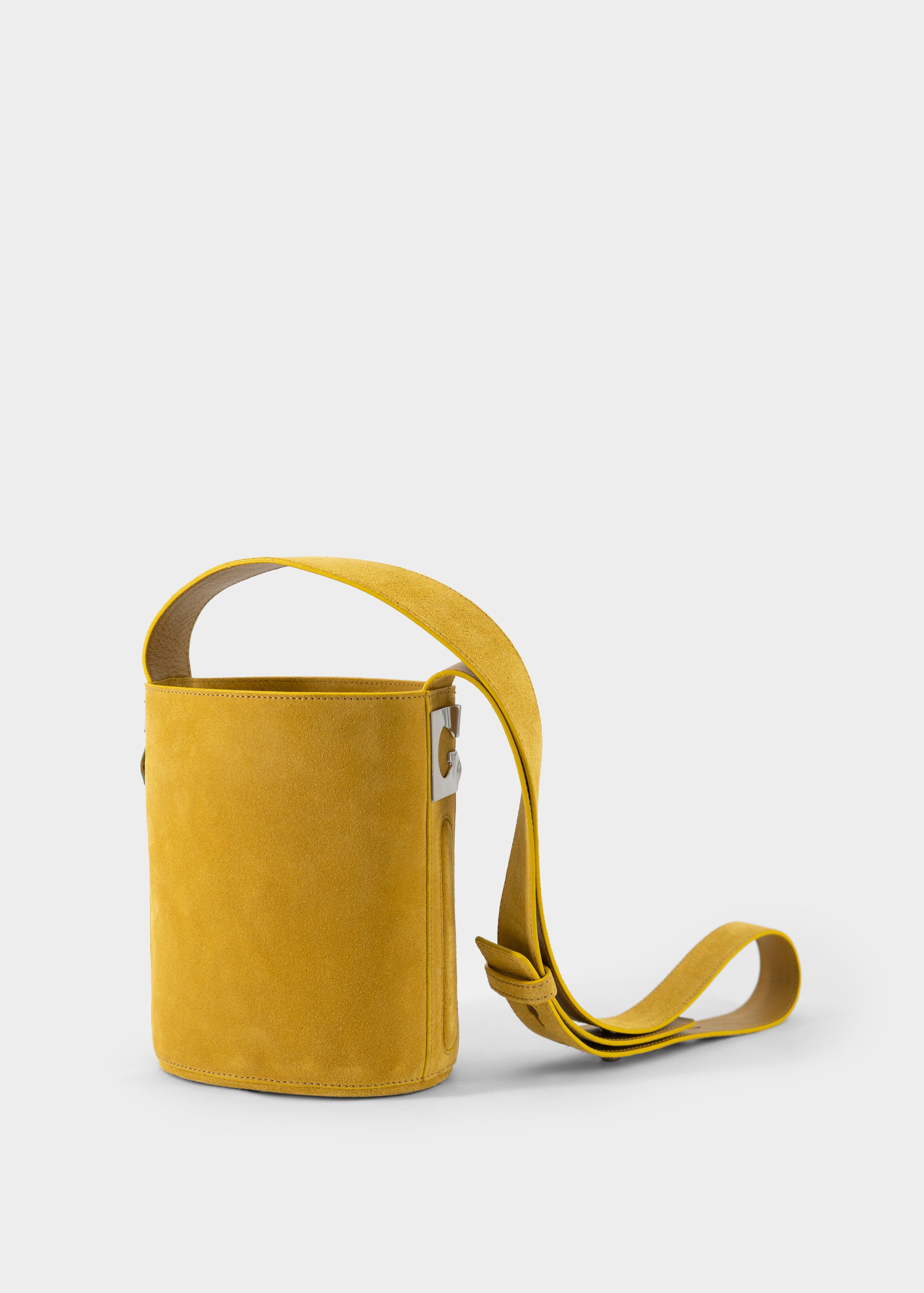 Secchiello mini in pelle scamosciata
