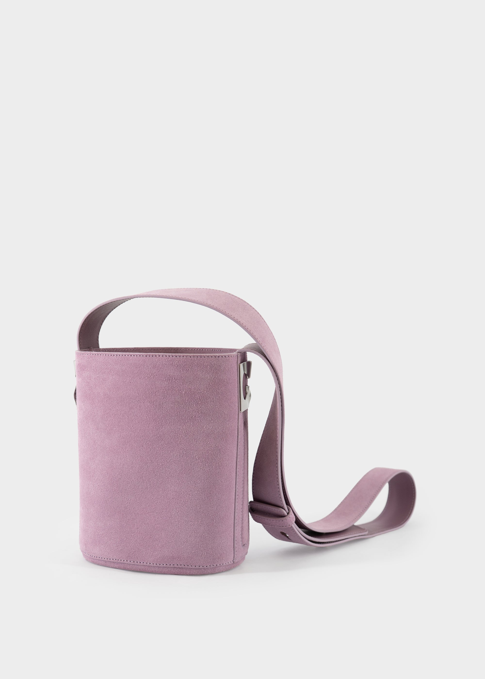 Secchiello mini in pelle scamosciata