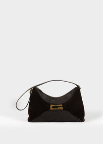 Suede and Leather Shoulder Bag