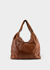 Hobo bag with woven handle