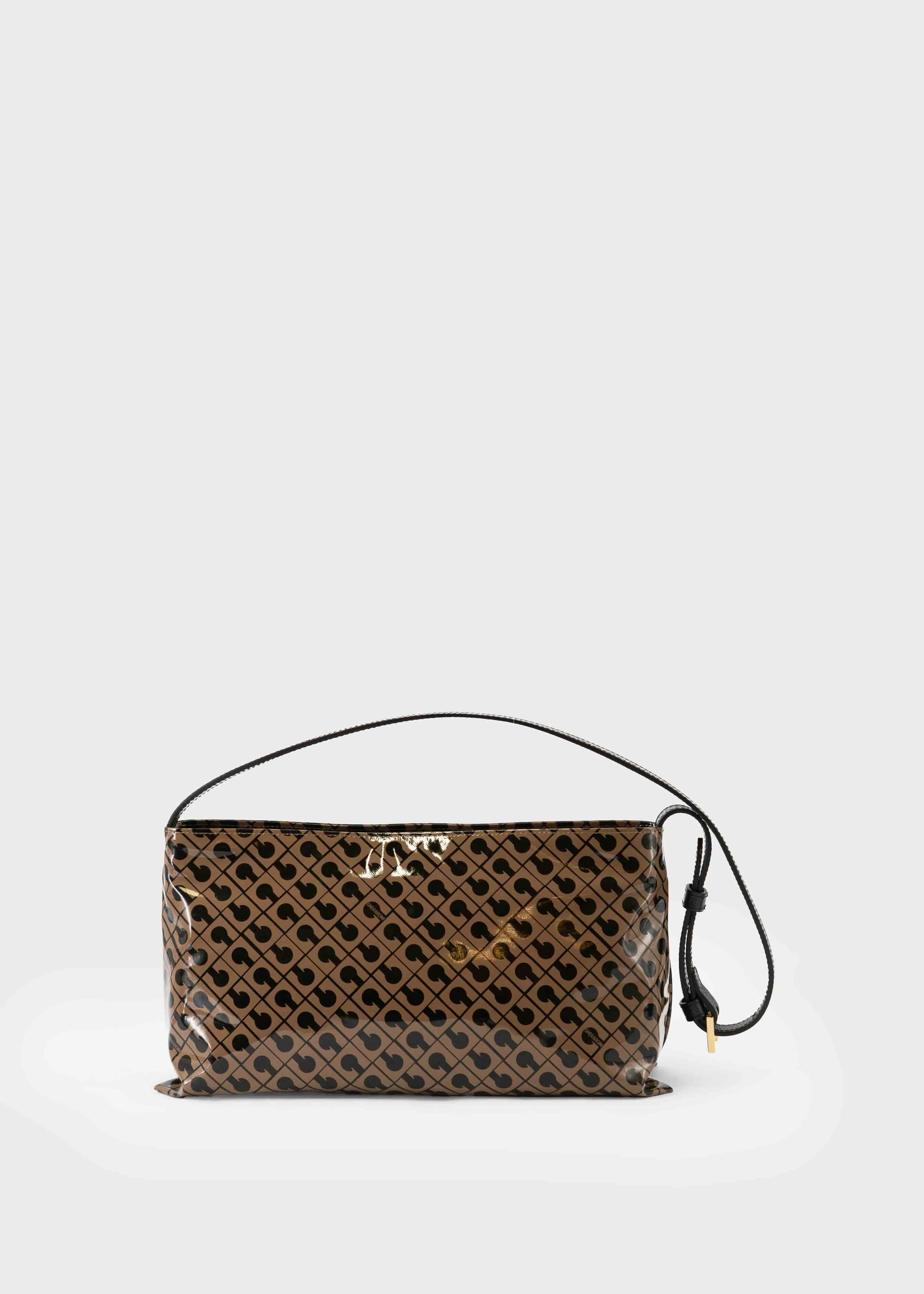Underarm Shoulder Bag in Softy Glossy Toffee
