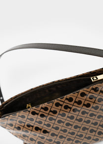 Underarm Shoulder Bag in Softy Glossy Toffee