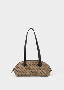 Borsa Baguette in Millerighe Moka