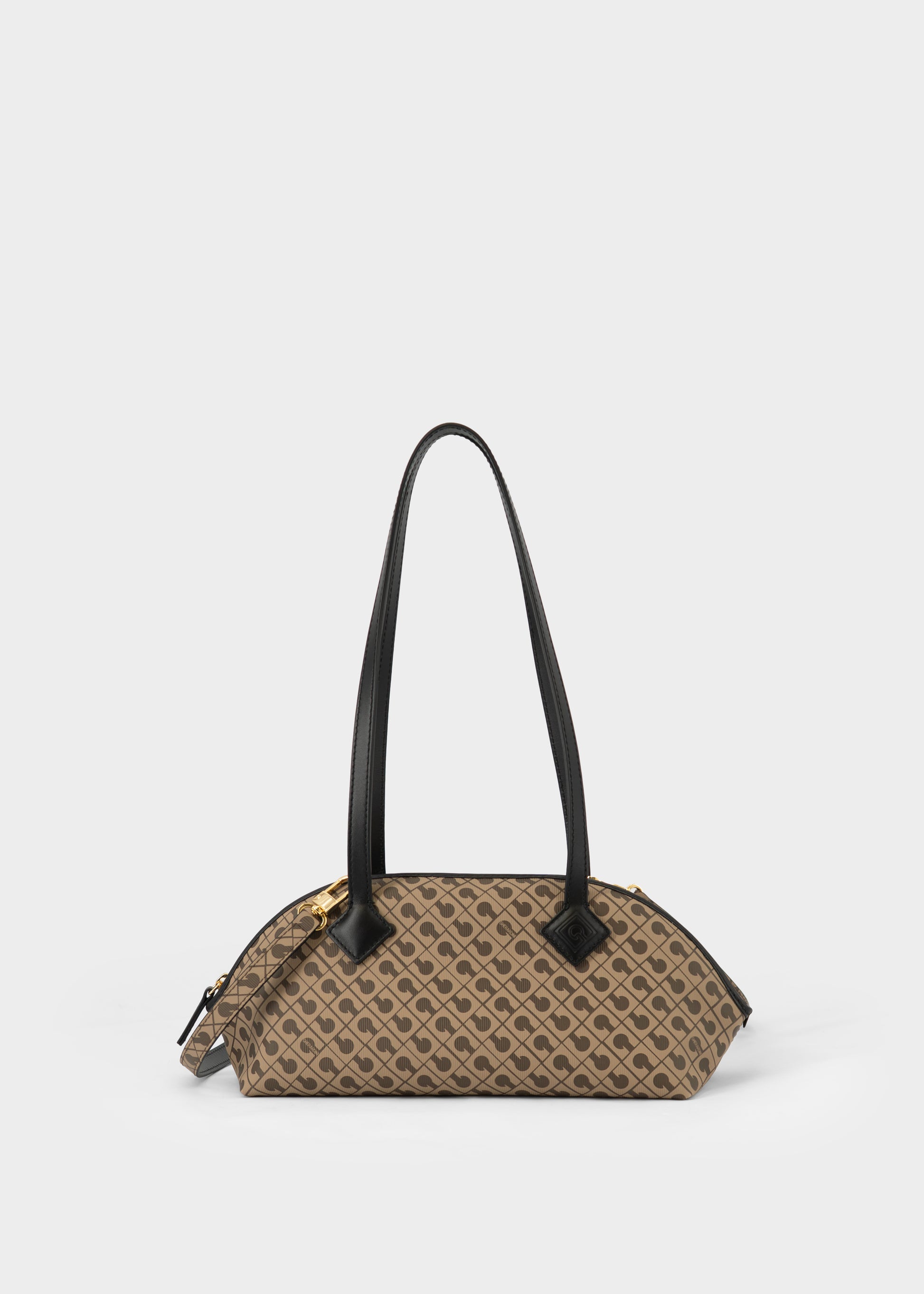 Borsa Baguette in Millerighe Moka