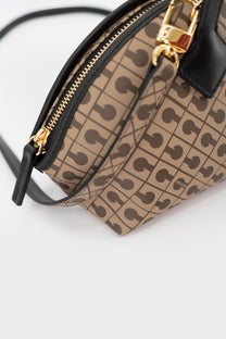 Borsa Baguette in Millerighe Moka