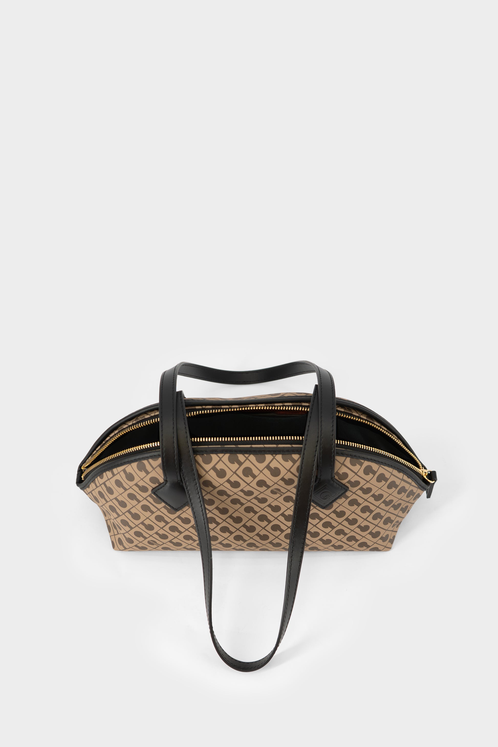 Borsa Baguette in Millerighe Moka