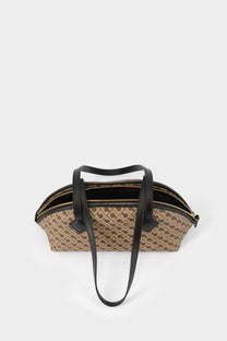 Borsa Baguette in Millerighe Moka