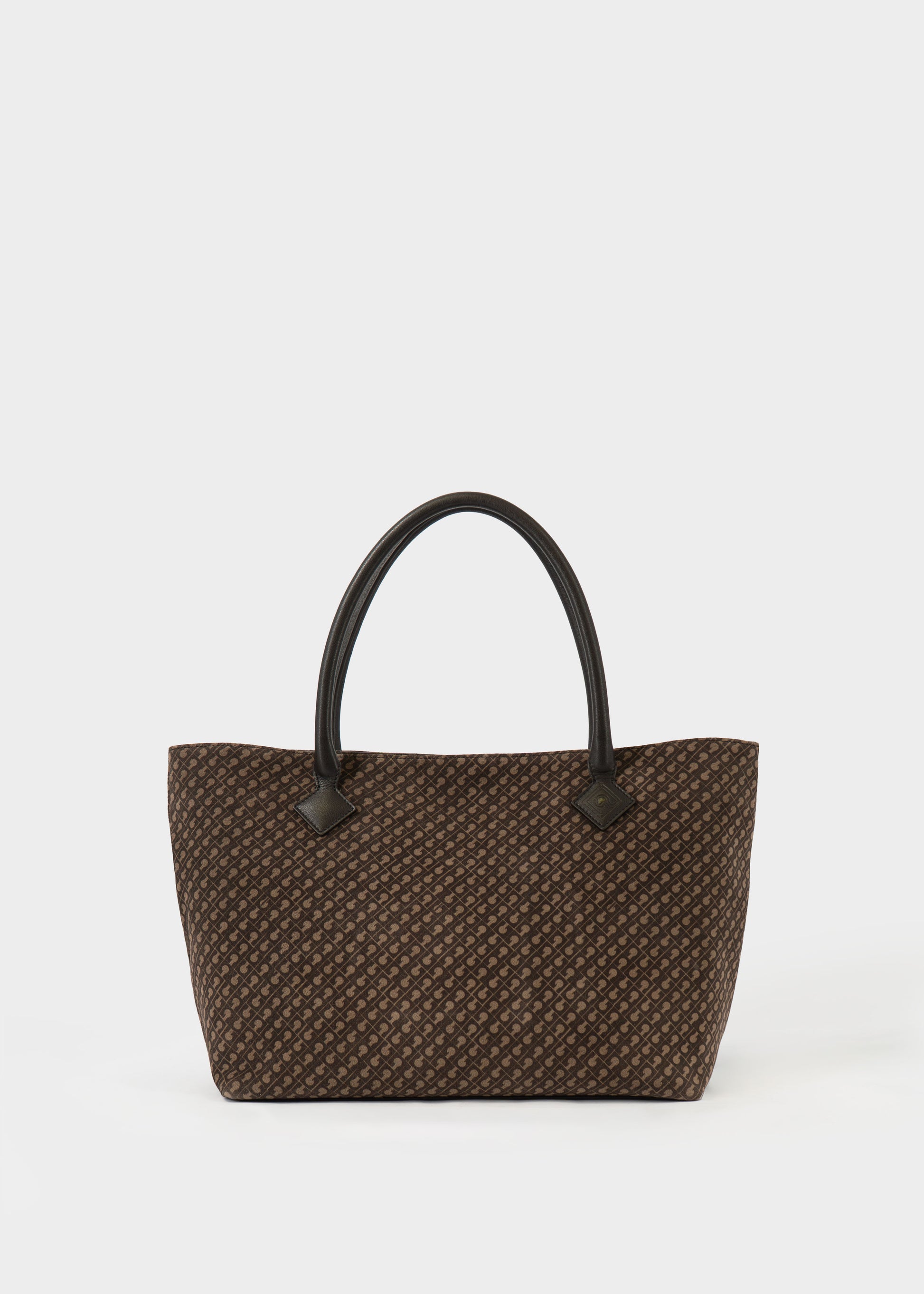 Shopper Grande in Suede Monogrammata