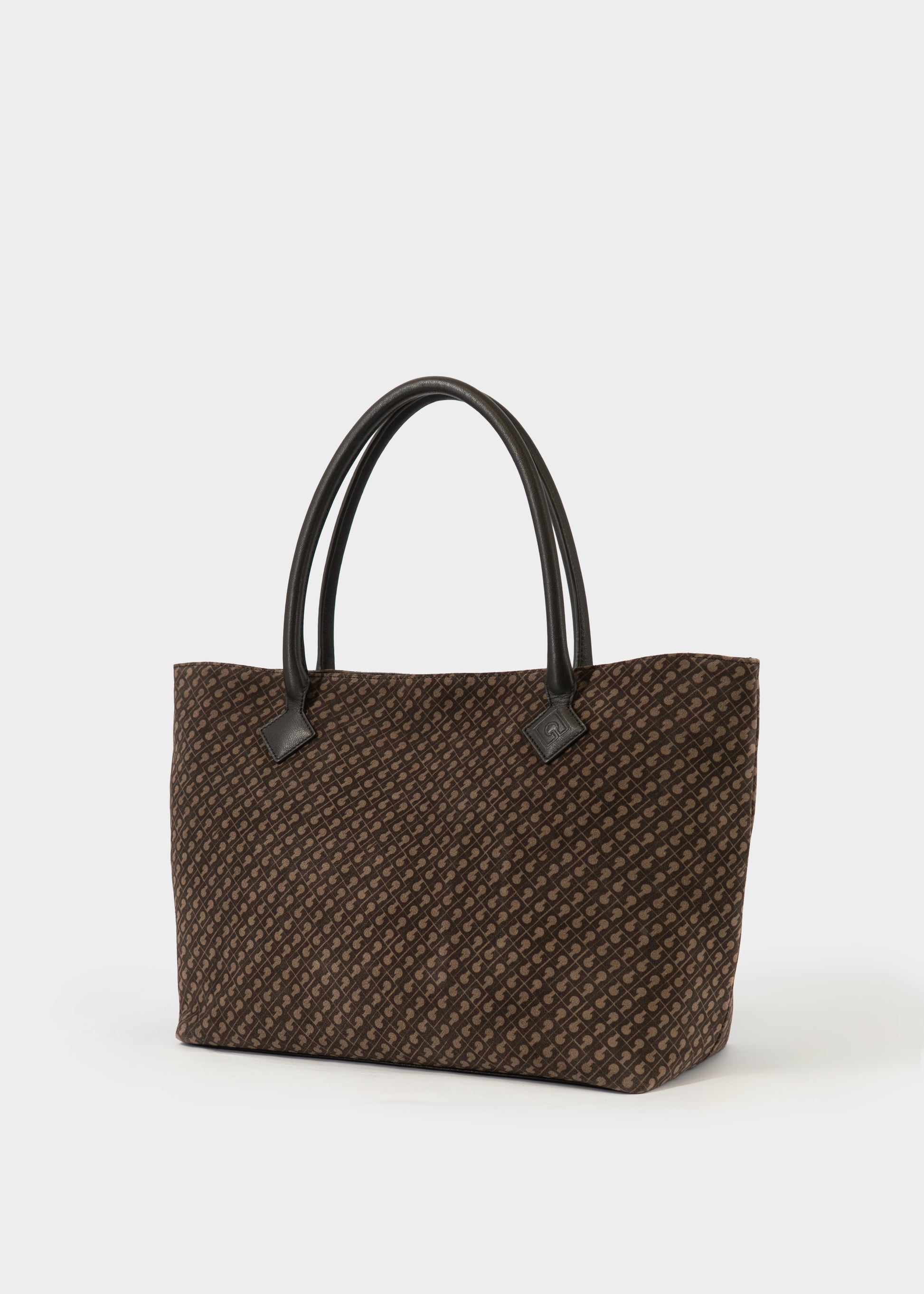 Shopper Grande in Suede Monogrammata