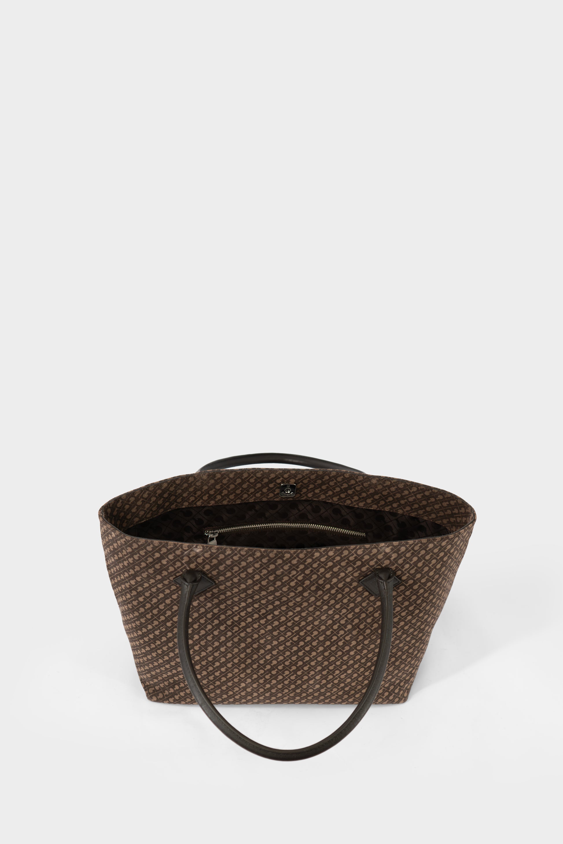 Shopper Grande in Suede Monogrammata