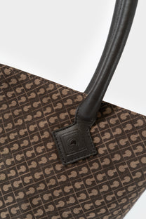 Shopper Grande in Suede Monogrammata