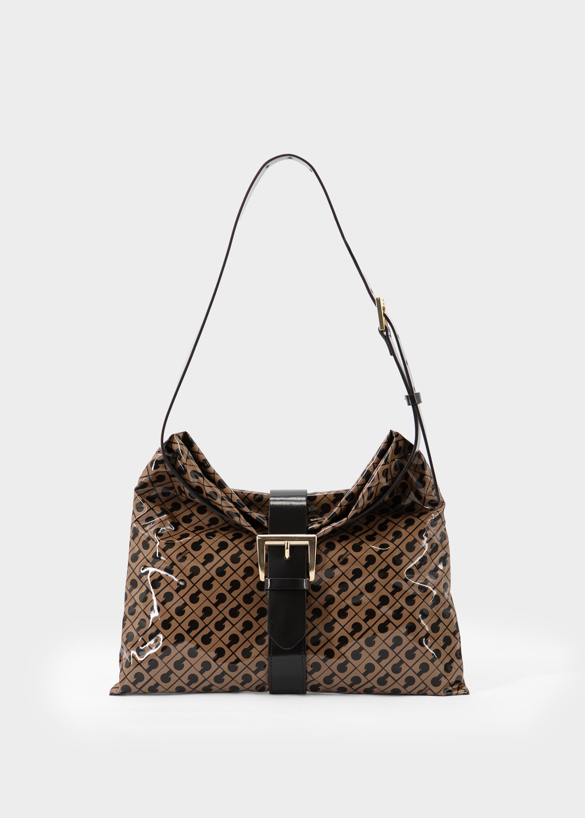 Borsa a Spalla in Softy Glossy Toffee