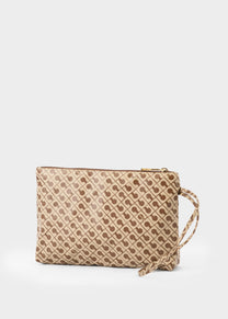 Large Zipper Pouch in Tabacco Burro