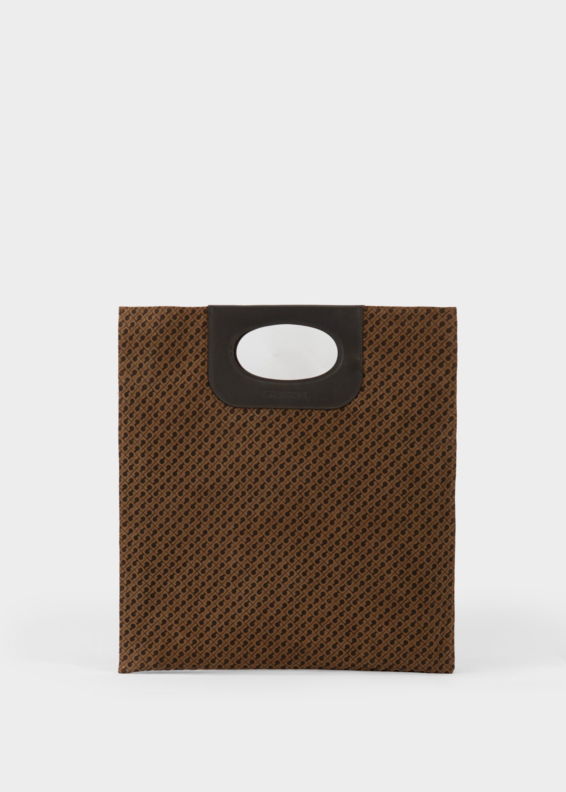 Piattina in Monogram Suede Toffee