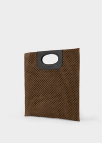 Piattina in Monogram Suede Toffee