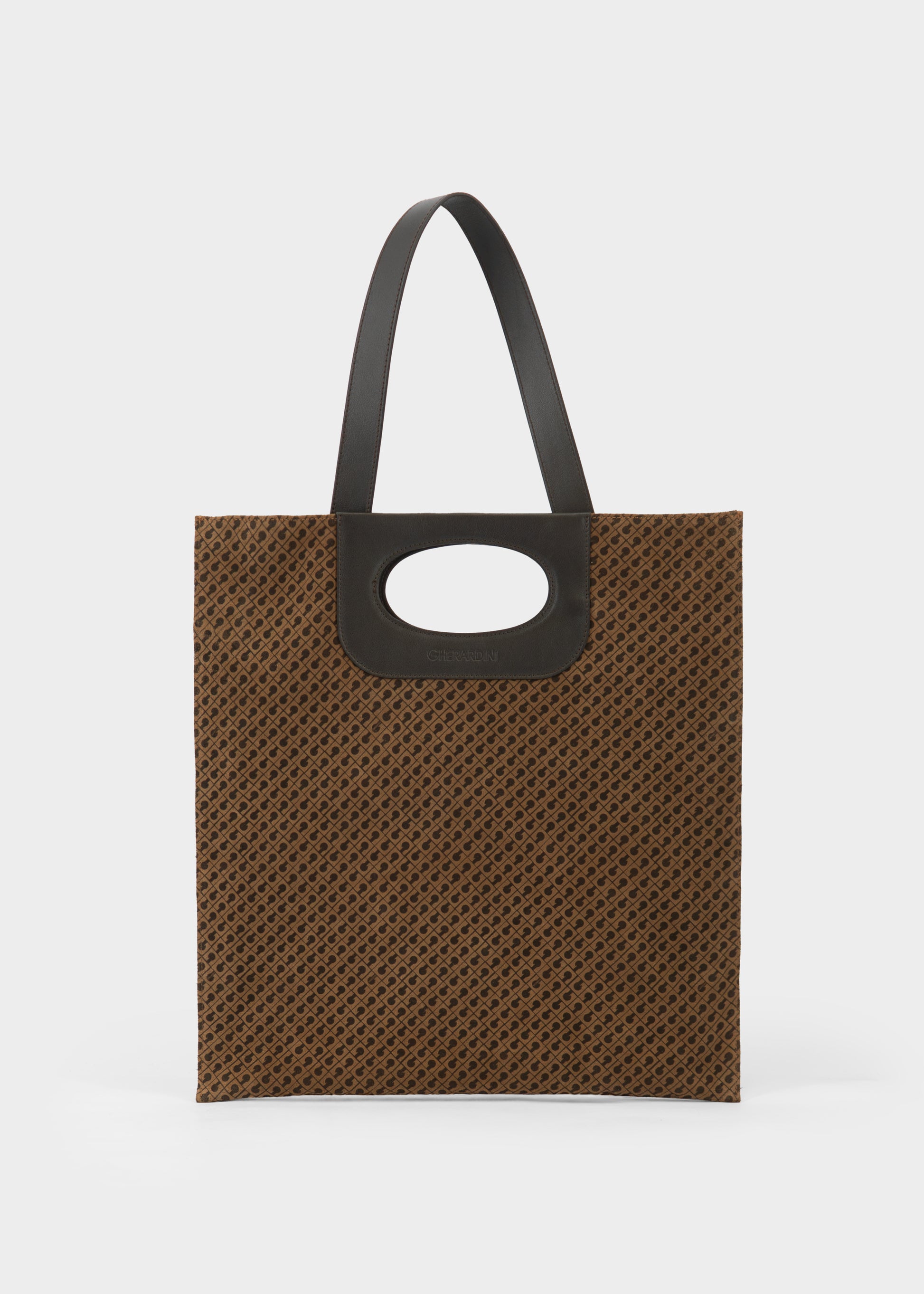 Piattina in Monogram Suede Toffee