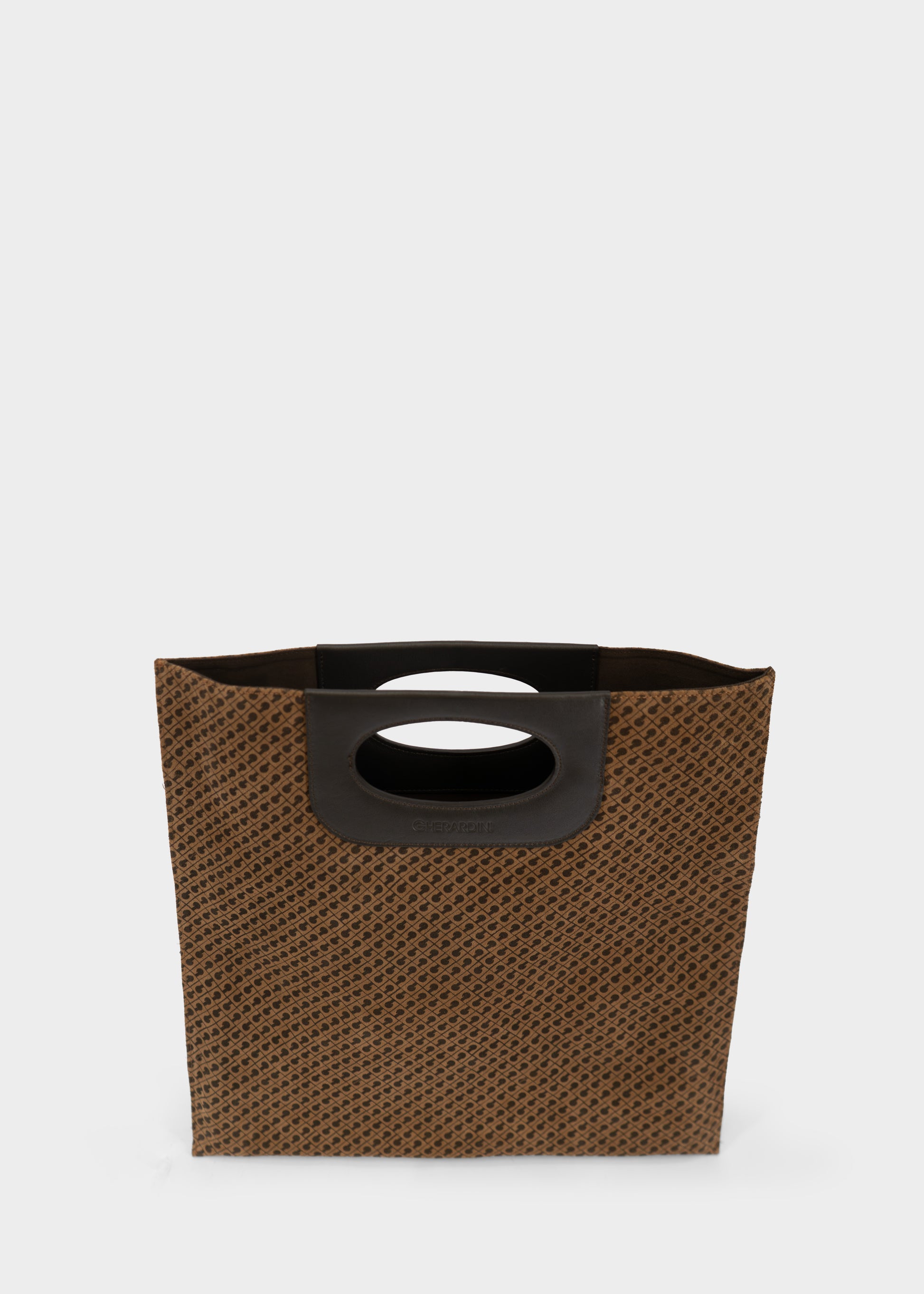 Piattina in Monogram Suede Toffee