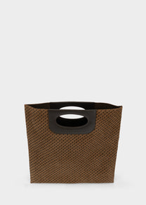 Piattina in Monogram Suede Toffee