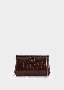 Dodici Dodici Clutch in Cocco Bordeaux