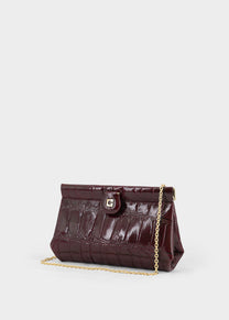 Dodici Dodici Clutch in Cocco Bordeaux