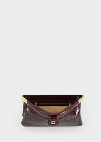 Dodici Dodici Clutch in Cocco Bordeaux