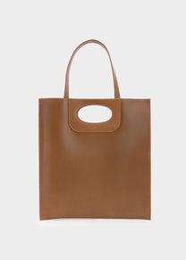 Piattina in Cognac Calfskin Leather