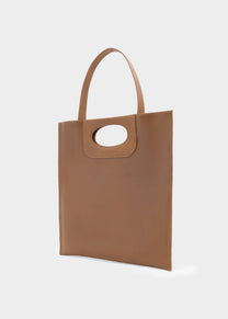 Piattina in Cognac Calfskin Leather