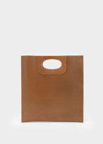 Piattina in Cognac Calfskin Leather