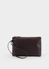 Zipper Pouch Medio in Bordeaux