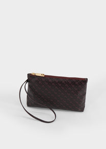 Zipper Pouch Medio in Bordeaux