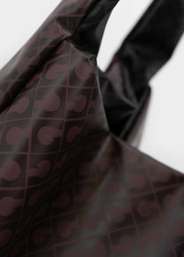 Borsa Reversibile Oversized in Bordeaux