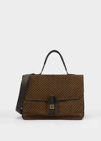 Isabella in Camoscio Monogram Toffee