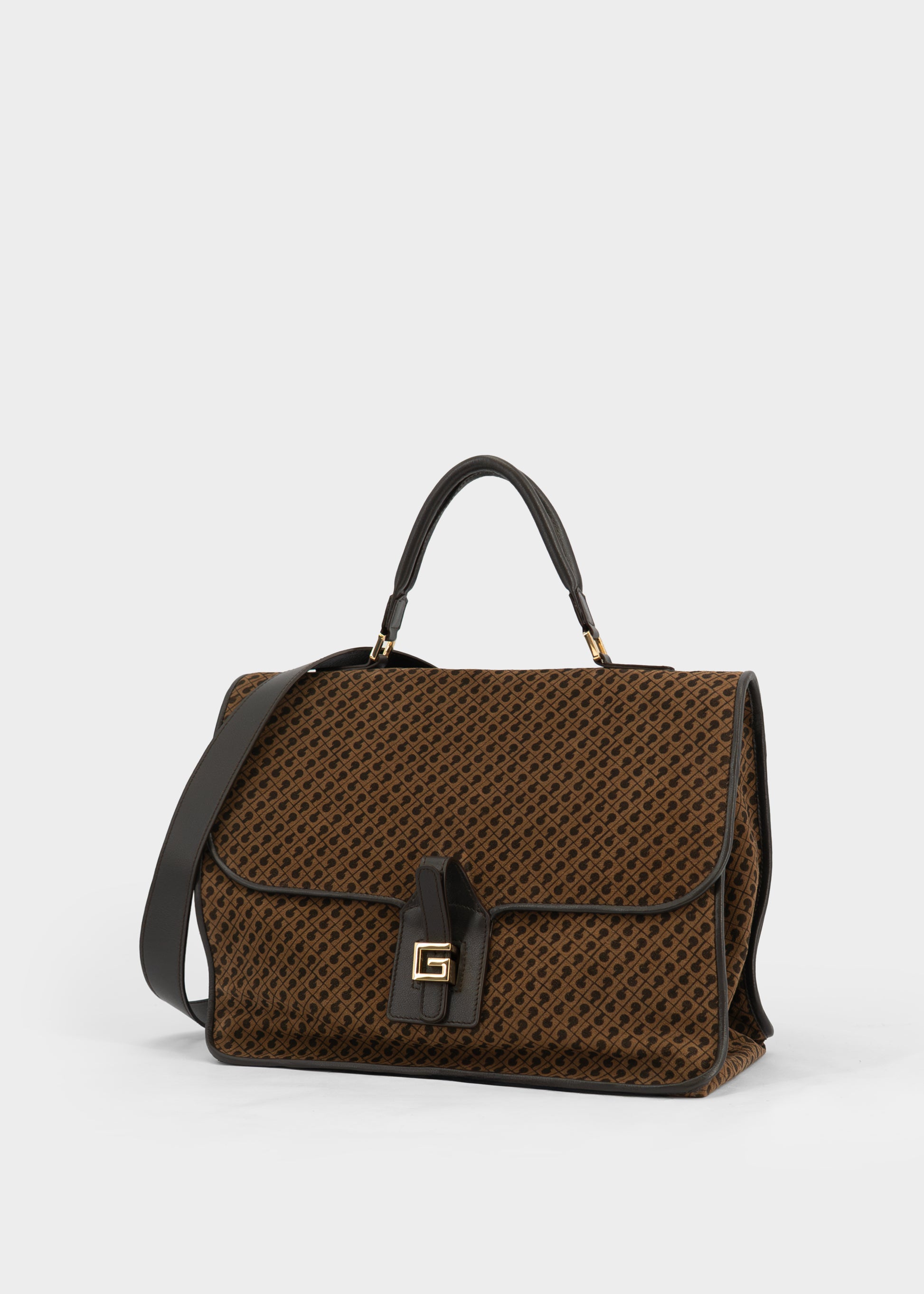 Isabella in Camoscio Monogram Toffee