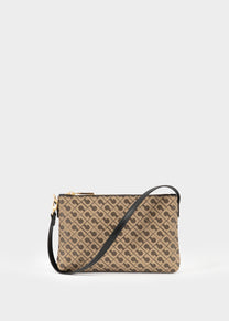 Mini Pochette in Millerighe Moka