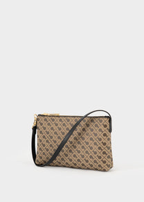 Mini Pochette in Millerighe Moka