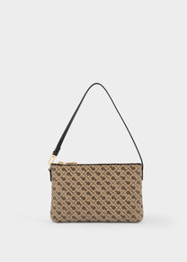 Mini Pochette in Millerighe Moka