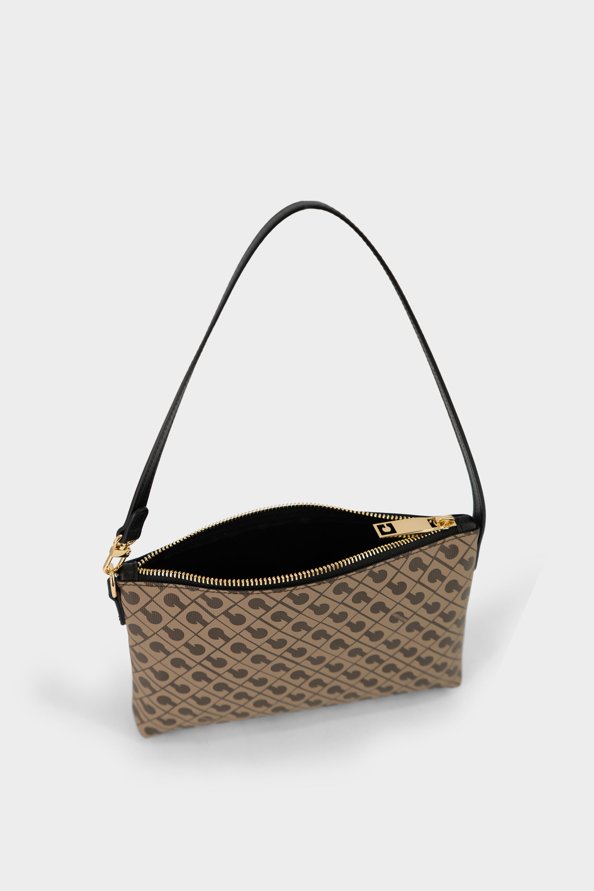 Mini Pochette in Millerighe Moka