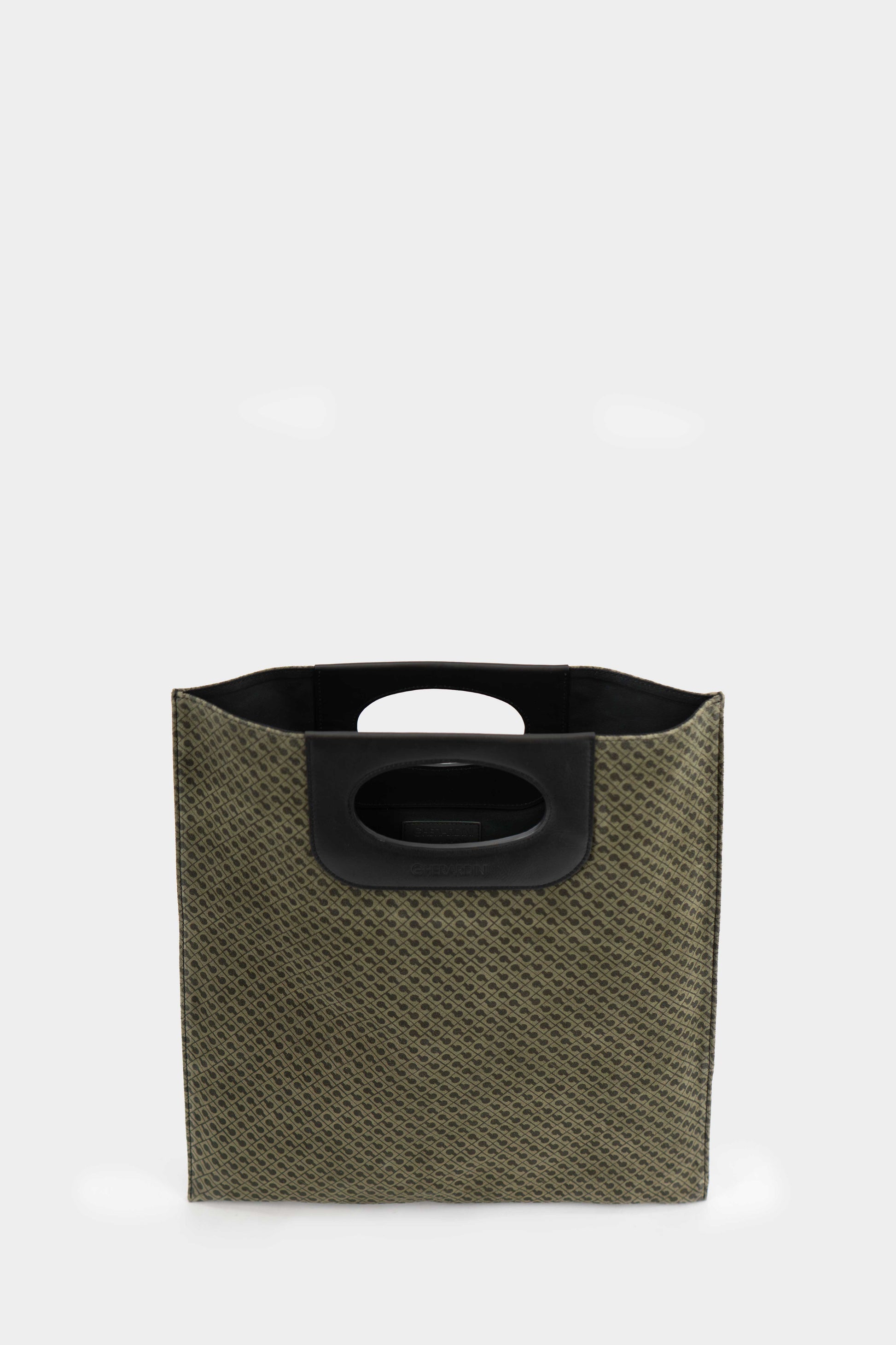 Piattina in Camoscio Monogram Green