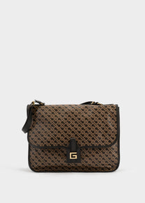 Briefcase con Patta in Softy Toffee