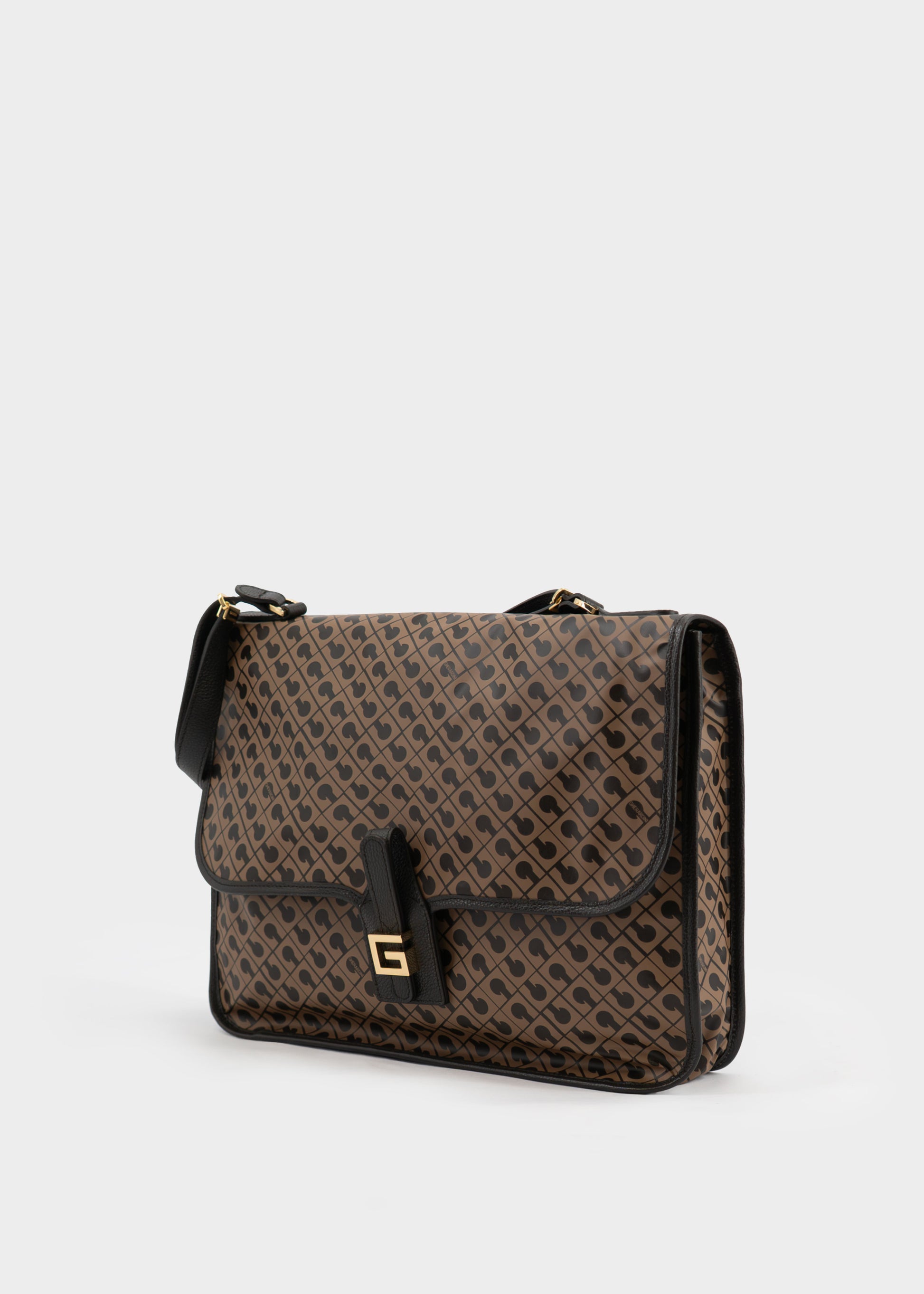 Briefcase con Patta in Softy Toffee