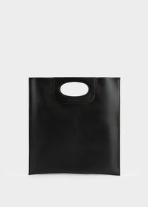 Piattina in Pelle Vitello Nero