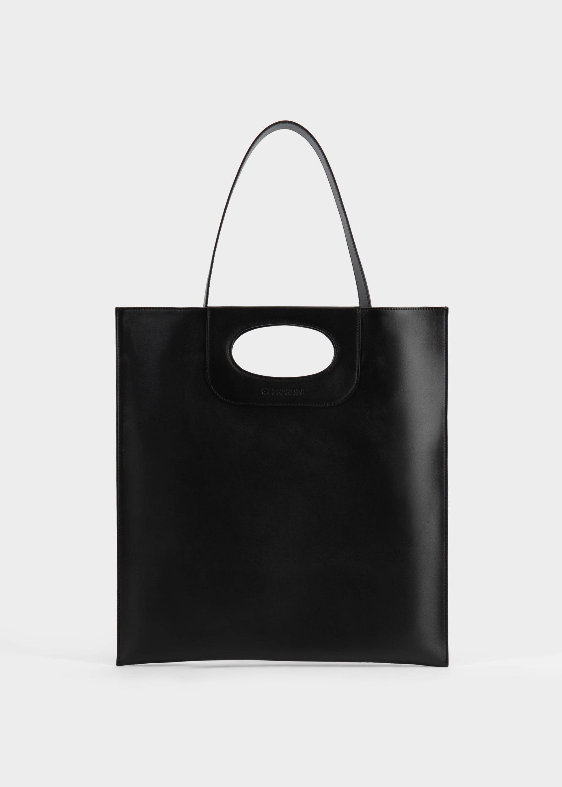 Piattina in Pelle Vitello Nero