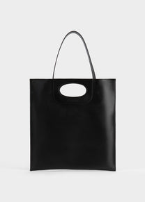 Piattina in Pelle Vitello Nero
