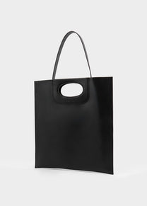 Piattina in Pelle Vitello Nero