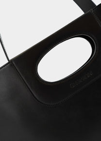 Piattina in Pelle Vitello Nero