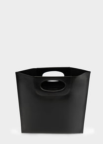 Piattina in Pelle Vitello Nero